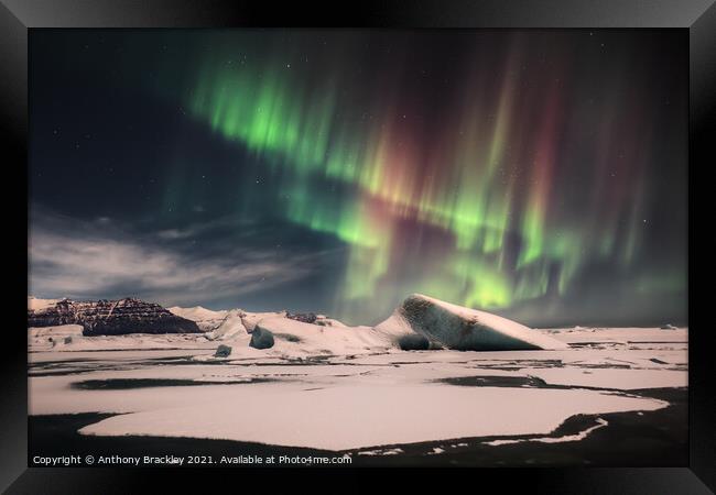 Arctic Aurora Framed Print by Tony Prower