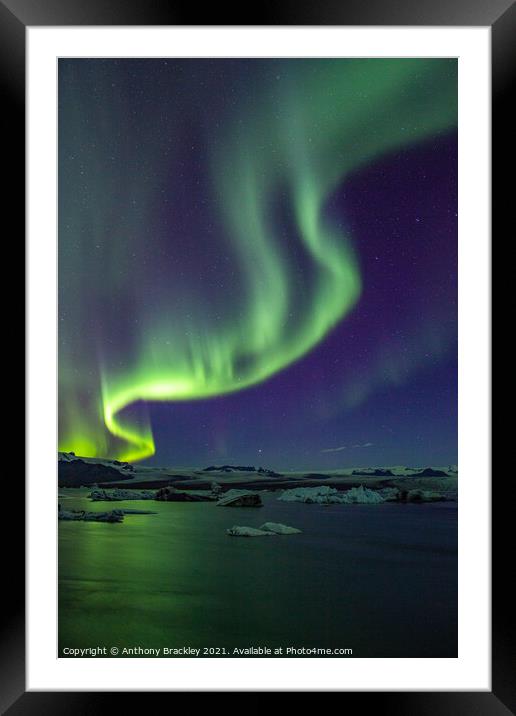Aurora curves Framed Mounted Print by Tony Prower