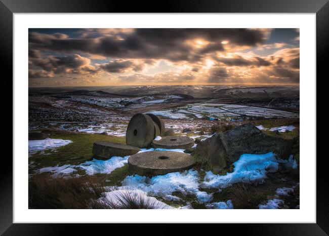 Peak District Millstones Framed Print by Andy Gray