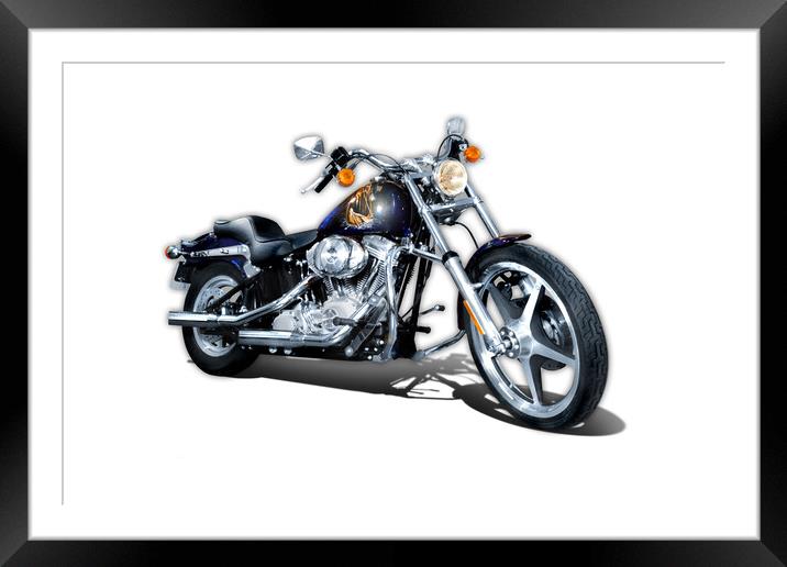 Harley Davidson 04 Framed Mounted Print by Sandra Day