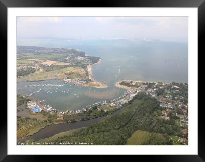 Bembridge Harbour IOW Framed Mounted Print by Sandra Day