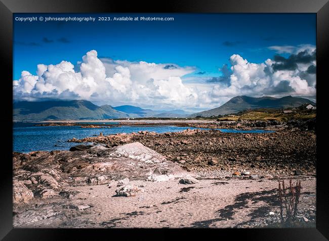 Connemara - a wild, rugged landscape Framed Print by johnseanphotography 