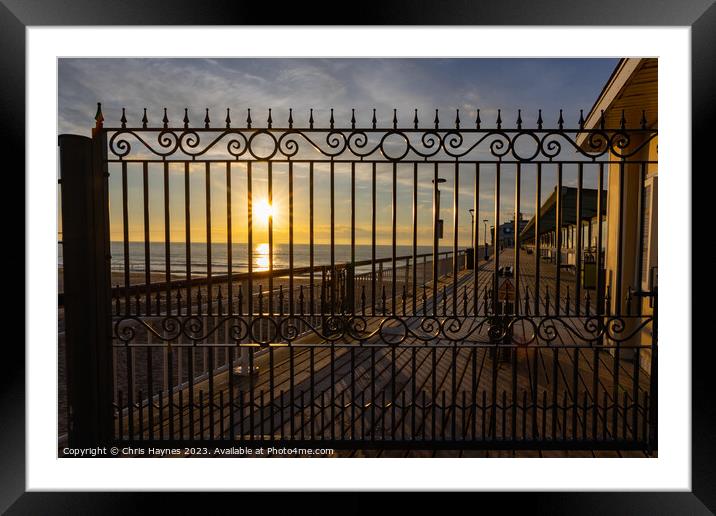 Too early to enter Framed Mounted Print by Chris Haynes