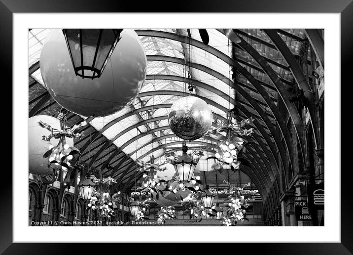 Christmas in Covent Garden Framed Mounted Print by Chris Haynes
