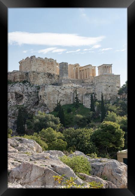 The Acropolis Athens Framed Print by Chris Haynes