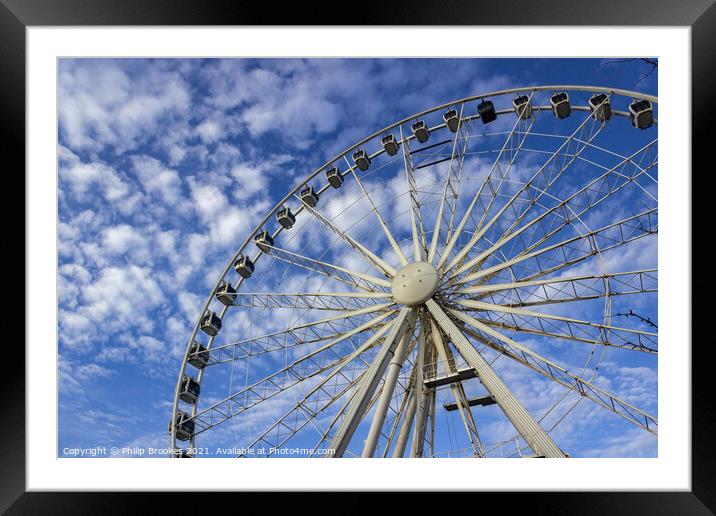 Wheel of Liverpool Framed Mounted Print by Philip Brookes