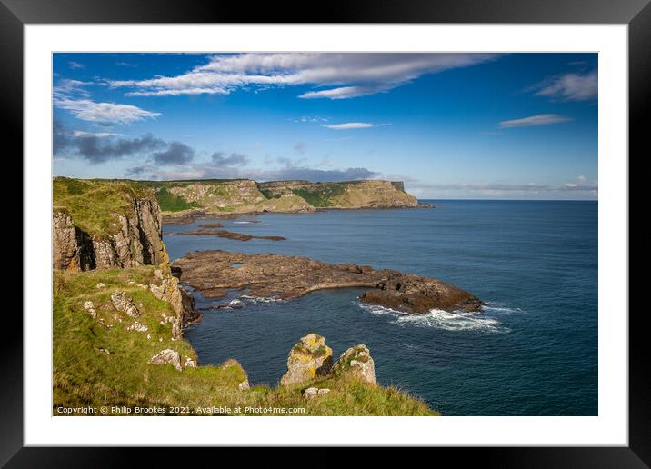 Antrim Causeway Coast Framed Mounted Print by Philip Brookes