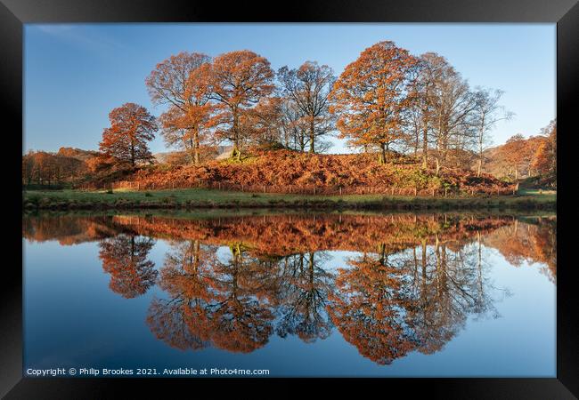 Elterwater in Autumn Framed Print by Philip Brookes