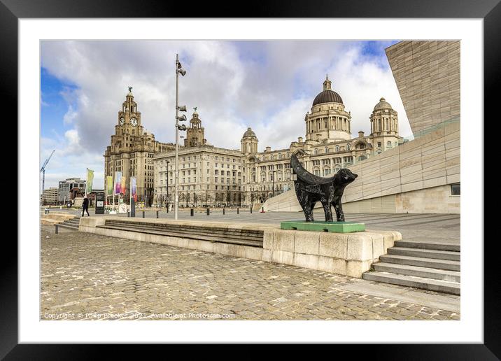 Liverpool Waterfront Framed Mounted Print by Philip Brookes