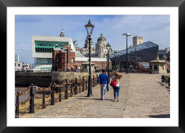 Albert Dock, Liverpool Framed Mounted Print by Philip Brookes