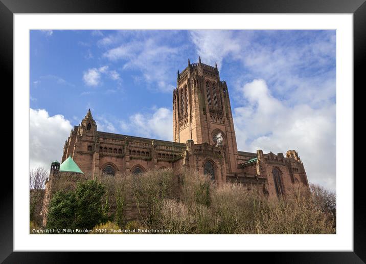 Liverpool Cathedral Framed Mounted Print by Philip Brookes