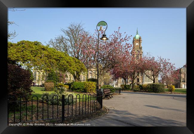 Hamilton Square Gardens, Birkenhead Framed Print by Philip Brookes