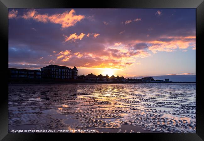 West Kirby Sunrise Framed Print by Philip Brookes
