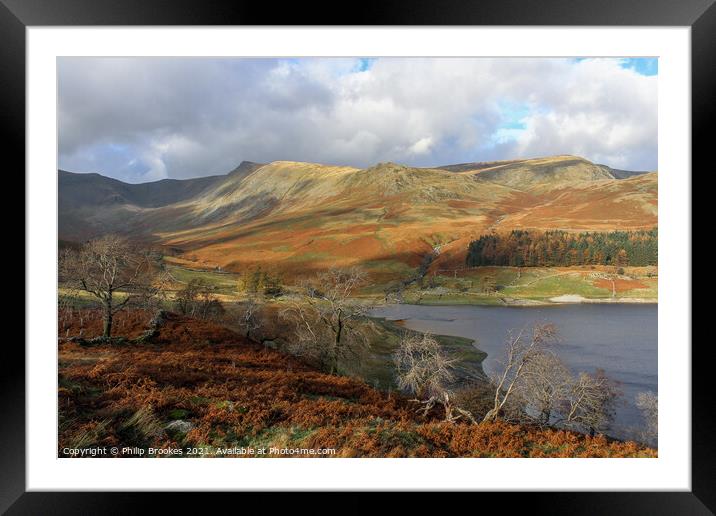 Kidsty Pike, Haweswater Framed Mounted Print by Philip Brookes