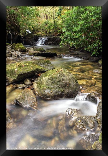 Rydal Falls, Cumbria Framed Print by Philip Brookes