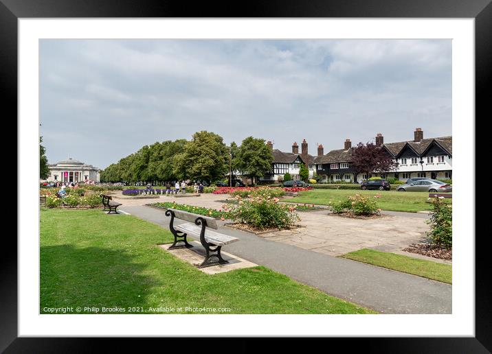 Port Sunlight Framed Mounted Print by Philip Brookes