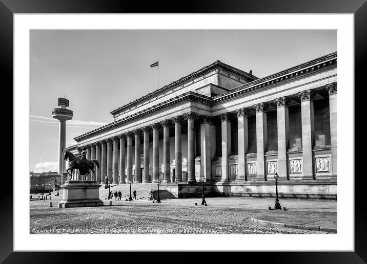 St George's Hall Framed Mounted Print by Philip Brookes