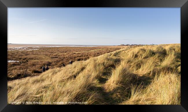 West Kirby Dunes Framed Print by Philip Brookes