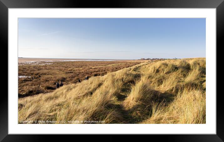 West Kirby Dunes Framed Mounted Print by Philip Brookes