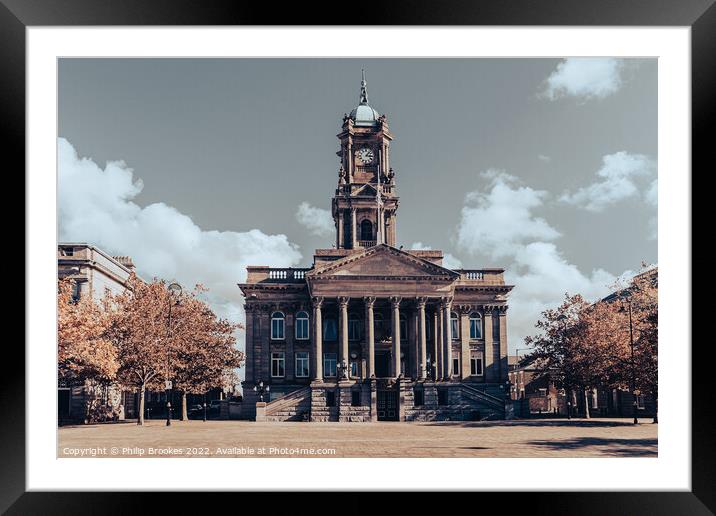 Birkenhead Town Hall Framed Mounted Print by Philip Brookes