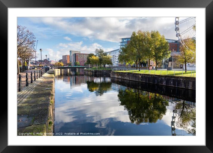 Dukes Dock, Liverpool Framed Mounted Print by Philip Brookes