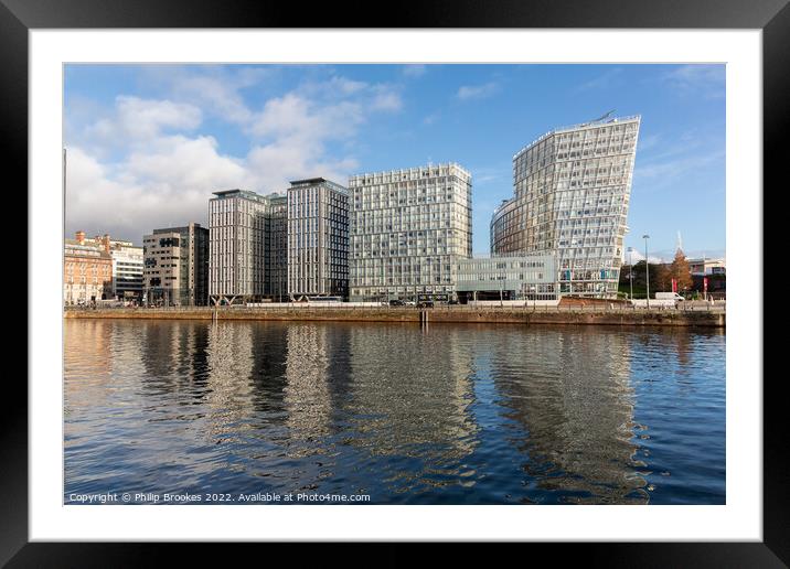 Canning Dock, Liverpool Framed Mounted Print by Philip Brookes