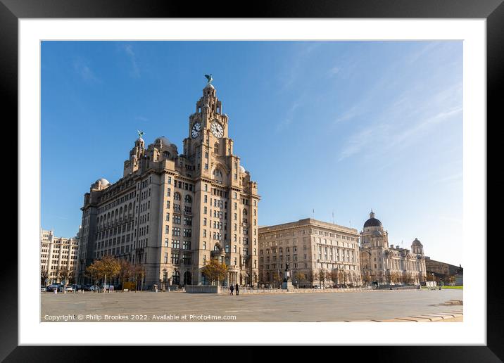Royal Liver Building, Liverpool Framed Mounted Print by Philip Brookes