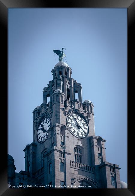 Royal Liver Building Framed Print by Philip Brookes
