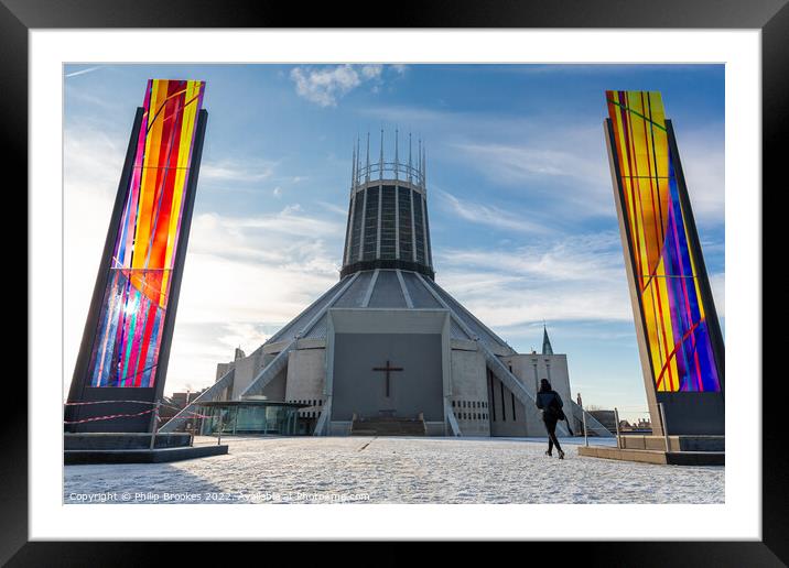 Liverpool Metropolitan Cathedral Framed Mounted Print by Philip Brookes