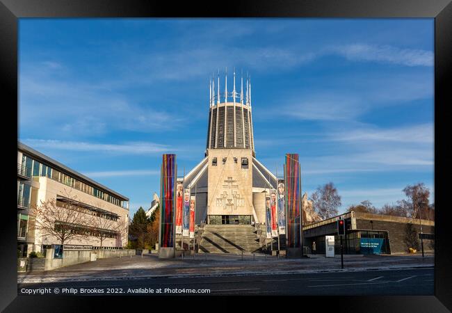 Liverpool Metropolitan Cathedral of Christ the King Framed Print by Philip Brookes