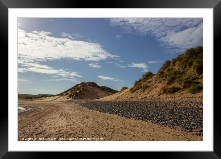 Sandscale Haws Framed Mounted Print by Philip Brookes