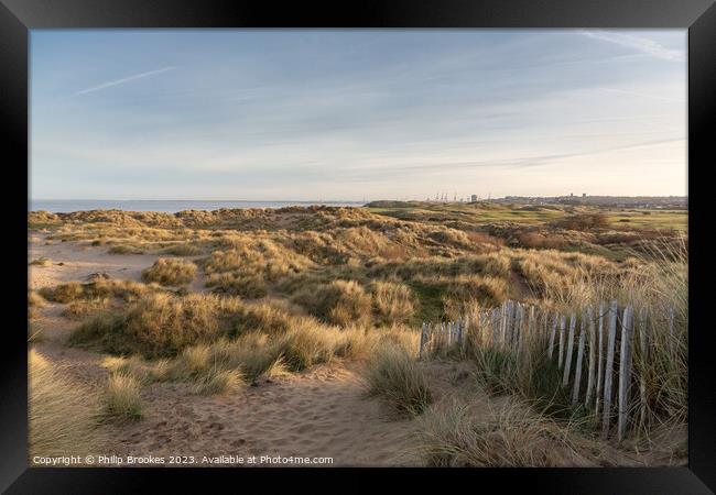 Wallasey Sand Dunes Framed Print by Philip Brookes