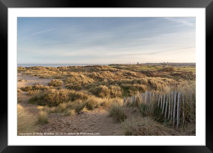 Wallasey Sand Dunes Framed Mounted Print by Philip Brookes