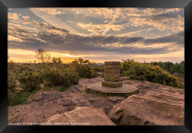 Thurstaston Common Sunrise Framed Print by Philip Brookes