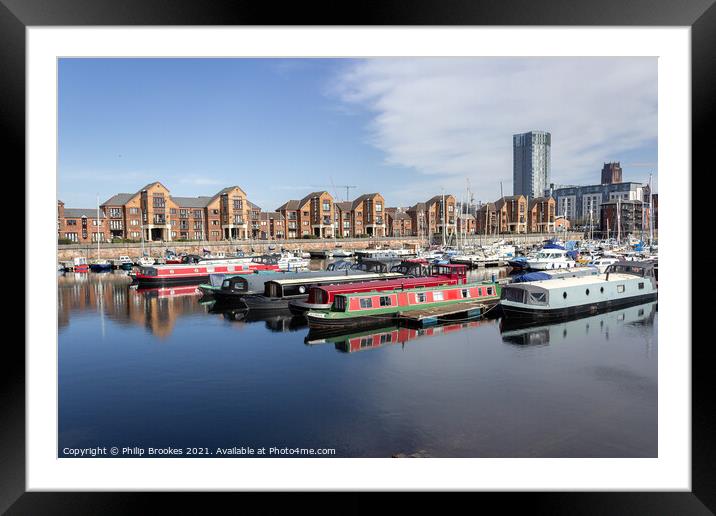 Coburg Dock, Liverpool Framed Mounted Print by Philip Brookes