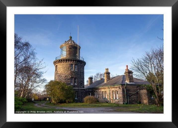 Bidston Lighthouse Framed Mounted Print by Philip Brookes