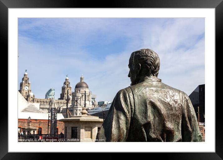 Iconic Liverpool Framed Mounted Print by Philip Brookes