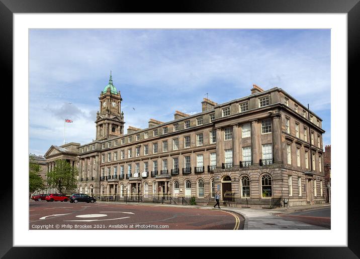 Birkenhead Town Hall, Hamilton Square Framed Mounted Print by Philip Brookes