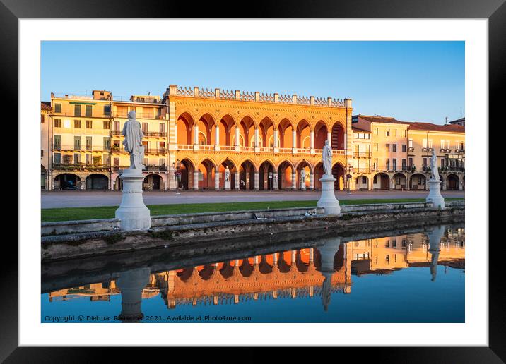 Loggia Amuela Palazzo on Prato della Valle in Padova, Italy Framed Mounted Print by Dietmar Rauscher