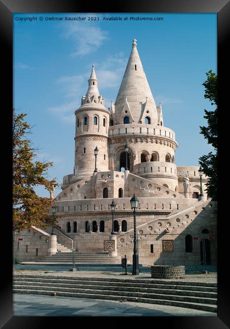 Fisherman's Bastion in Budapest, Hungary Framed Print by Dietmar Rauscher