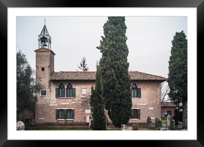 Museo di Torcello Museum in the Palazzo del Consiglio Venice, It Framed Mounted Print by Dietmar Rauscher