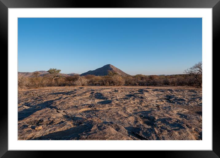 Etendero Mountain in Erongo Region, Namibia Framed Mounted Print by Dietmar Rauscher