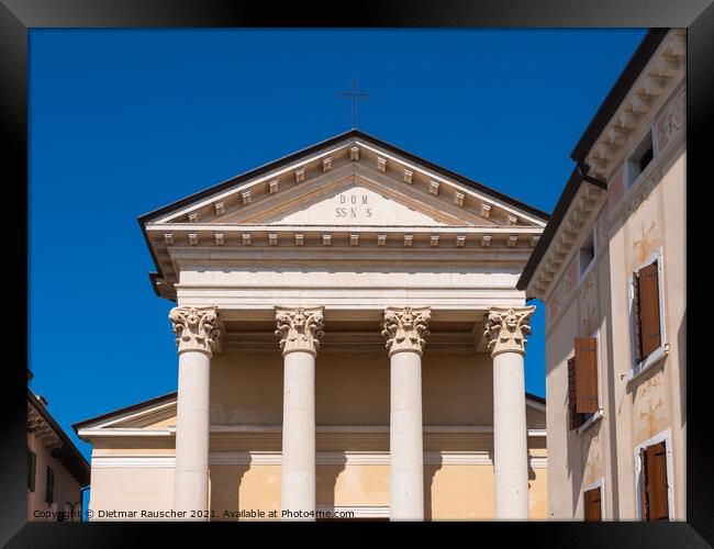 Parish Church Saints Nicholas and Severo in Bardolino  Framed Print by Dietmar Rauscher