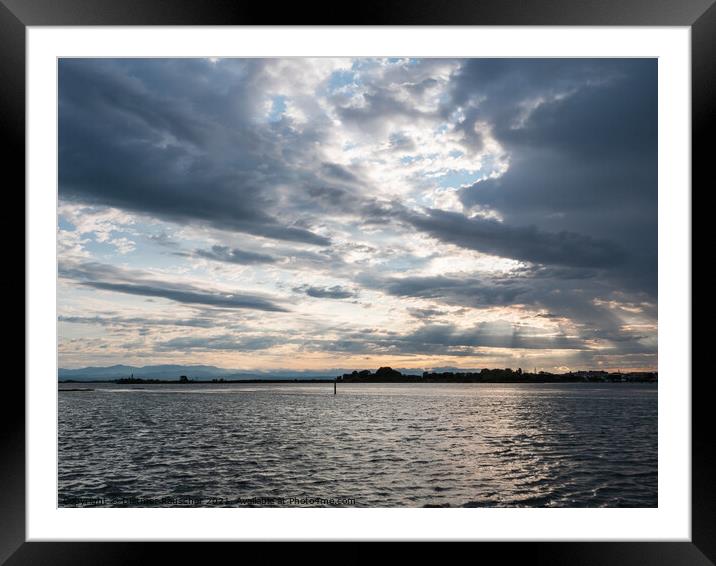 Grado Lagoon at Le Cove in the Morning Framed Mounted Print by Dietmar Rauscher