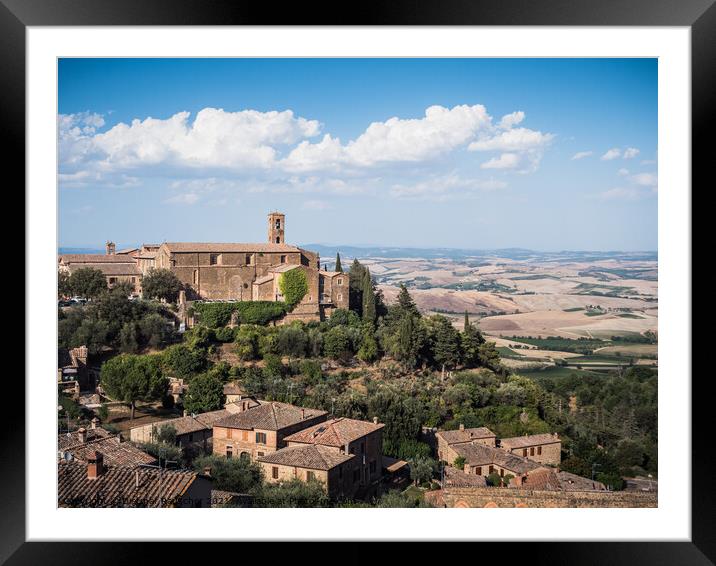 Ospedale di Comunita Community hospital in Montalcino Framed Mounted Print by Dietmar Rauscher