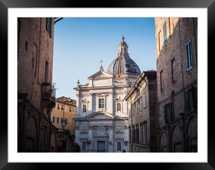 Santa Maria in Provenzano, Siena Framed Mounted Print by Dietmar Rauscher