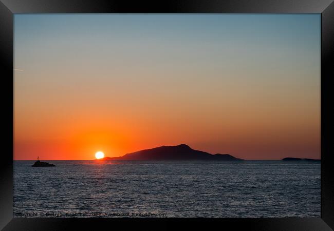 Ischia Island Sunset in Italy Framed Print by Dietmar Rauscher