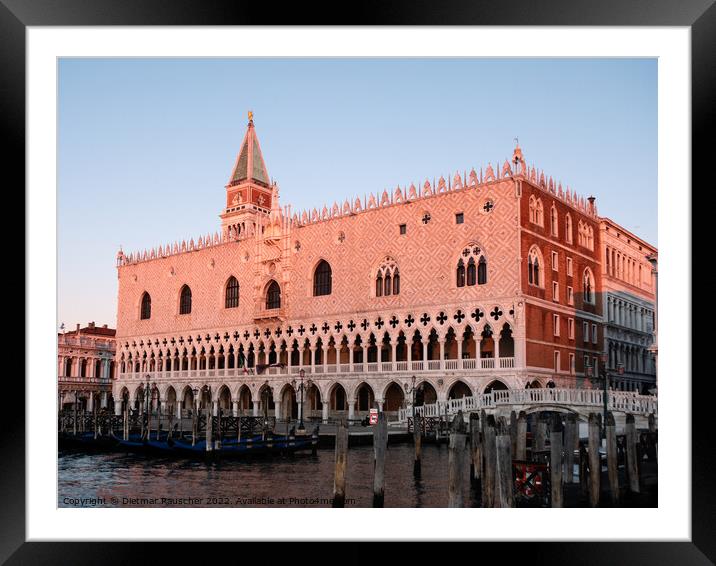 Doge's Palace in Venice, Italy Framed Mounted Print by Dietmar Rauscher