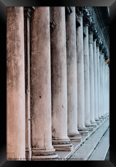 Arcade if the Procuratie Nuove or New Procuracies in Venice Framed Print by Dietmar Rauscher