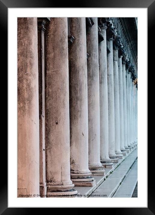 Arcade if the Procuratie Nuove or New Procuracies in Venice Framed Mounted Print by Dietmar Rauscher